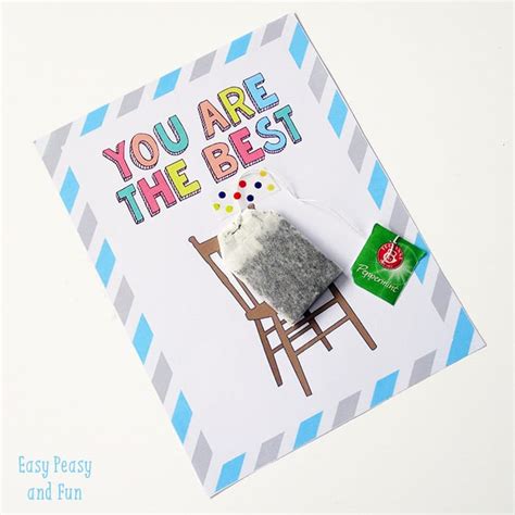 Teacher Appreciation Card - Easy Peasy and Fun