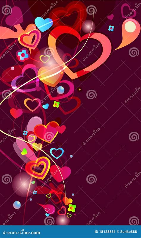 Abstract Valentine Background Stock Vector Illustration Of Concept