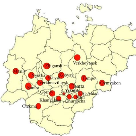 Location Of The Republic Of Sakha Yakutia Download Scientific Diagram