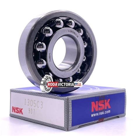 NSK 1305 C3 Self Aligning Ball Bearing 25x62x17mm Rodavictoria USA