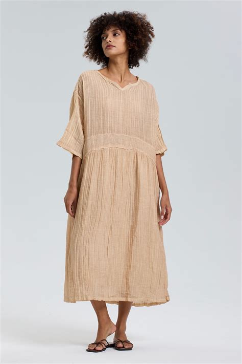 Lyndie Casual Linen Dress Roselabel