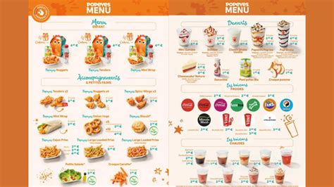 Popeyes Menu Prix And Carte France Mis à Jour Pour 2024