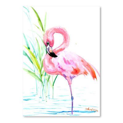 Bay Isle Home Flamingo By Suren Nersisyan Print On Paper Paper In