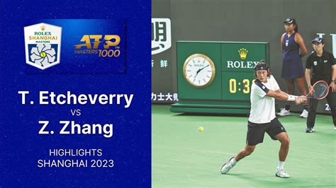 Tomas Martin Etcheverry Vs Zhizhen Zhang Highlights Shanghai Masters