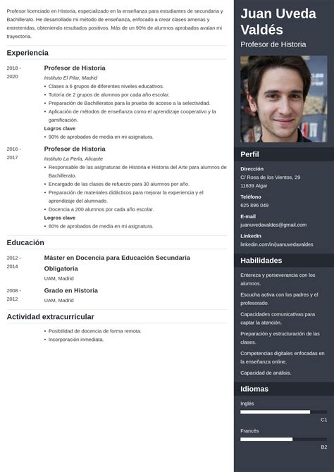 Currículums Originales Plantillas Y Consejos Para Cv