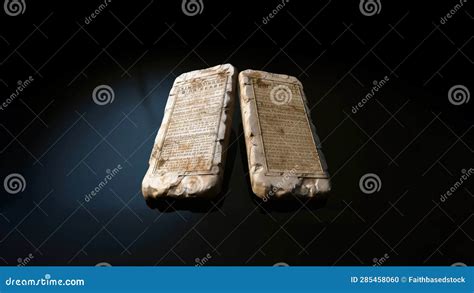 The Ten Commandments Tablets Of The Law Tablets Of Stone Stone