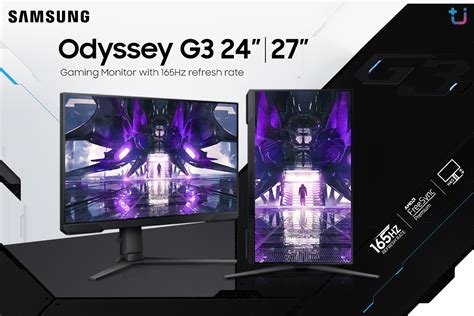 Samsung Odyssey G3 Gaming Monitor 27 VA 165Hz 1ms FHD,, 41% OFF