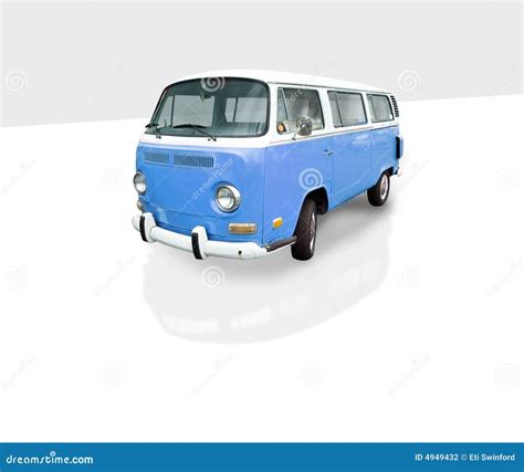 Vintage Blue Van Stock Photography Image 4949432