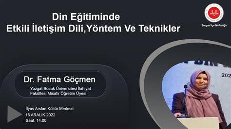 Dr Fatma G Men Din E Itiminde Etkili Leti Im Dili Y Ntem Ve