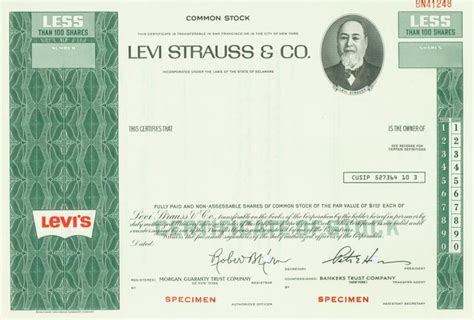 Levi Strauss & Co. | Common stock, Levi strauss, Auction