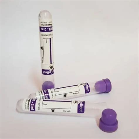 K Edta Single Cap Non Vacuum Blood Collection Tube For Laboratory