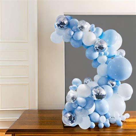 Baby Blau Ballonbogen Kit Folie Ballon Girlande Macaron Blau Jungen EBay