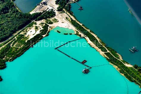 Meißenheim von oben Baggersee in Meißenheim im Bundesland Baden