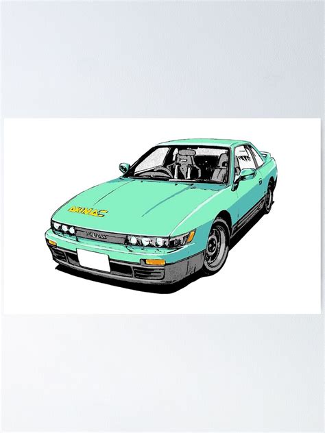 "Iketani's S13 initial D" Poster by ScenicDriver87 | Redbubble