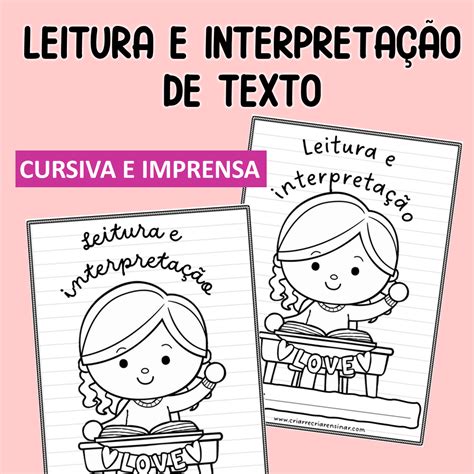 Leitura E Interpreta O Letra Cursiva E Imprensa Lojinha Criar