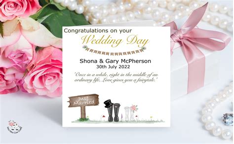 Personalized Wedding Card Bride Groom Same Sex Wedding Etsy