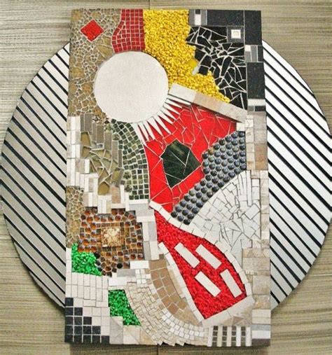 Quadro Em Mdf Mosaico Contempor Neo Medindo X Cm Mosaico