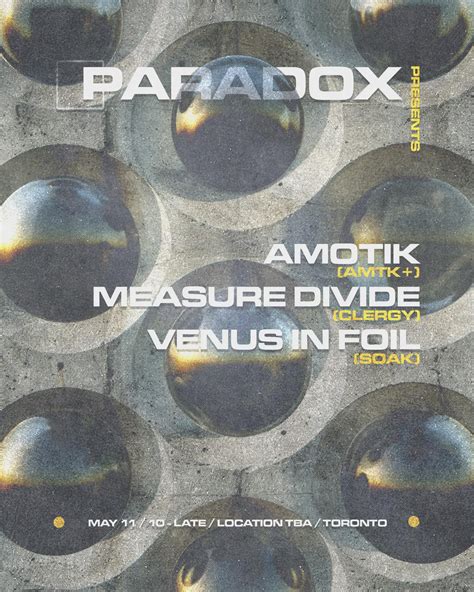 Techno tonight! Amotik (Berlin) + Measure Divide (Format) + Venus in