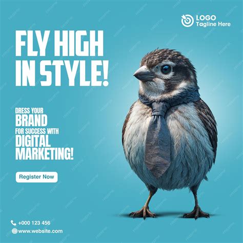 Digital marketing poster | Premium AI-generated PSD