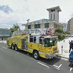 Honolulu Fire truck in Honolulu, HI - Virtual Globetrotting