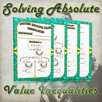 Solving Absolute Value Inequalities (Guided Notes and Practice) | TPT 