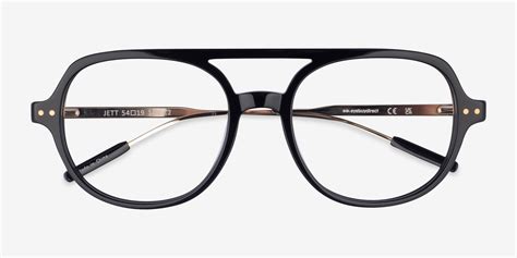 Jett Aviator Black Full Rim Eyeglasses Eyebuydirect