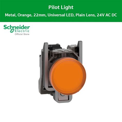 Schneider XB4BVB5 ไพล็อทแลมป์ไฟแสดงสี แบบสีเหลืองชนิด LED ใช้กับไฟ 24 V ...