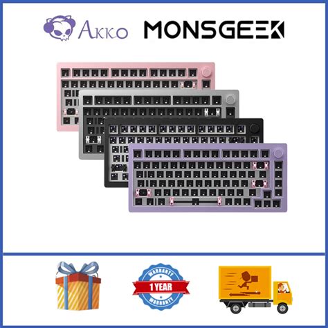 Akko MONSGEEK M Wired Mechanical Keyboard Kit Gasket Structure RGB CNC Aluminum Hot Swap