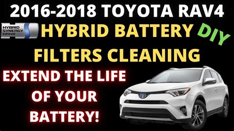 How To Replace Hybrid Battery Fan Filter 2016 2018 Rav4 Hybrid Youtube