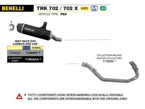 Akn Indy Race Evo Aluminium Dark Carbon Arrow Schalld Mpfer