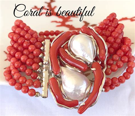 Bracelet Dexception En Corail Rouge Corse M Diterran En Naturel Et