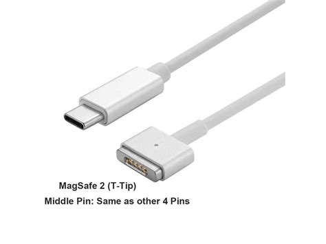 Usb C Type C To Magsafe T Tip Adapter Pd Cable For Apple Macbook Pro