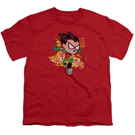 Teen Titans Go Shirt Kids Robin Red T Shirt Teen Titans Go Robin Shirts