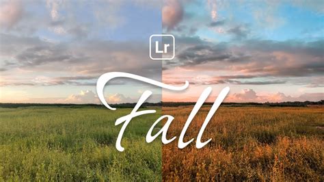 How I Edit Fall Autumn October Pictures On Adobe Lightroom Youtube