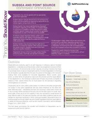 Fillable Online Energyinfrastructure Subsea And Point Source Dispersant