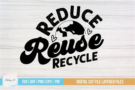 Reduce Reuse Recycle Svg Design Graphic By Svgstudiodesignfiles