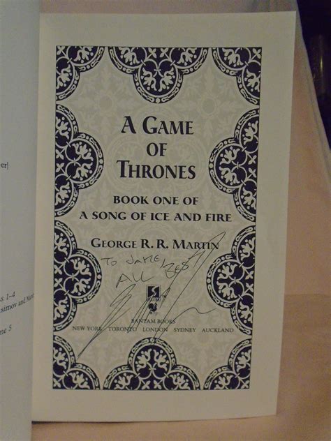 A GAME OF THRONES: BOOK ONE OF A SONG OF ICE AND FIRE by Martin, George