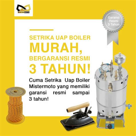 Jual Setrika Uap Boiler Steam Laundry Liter Mistermoto Kepala