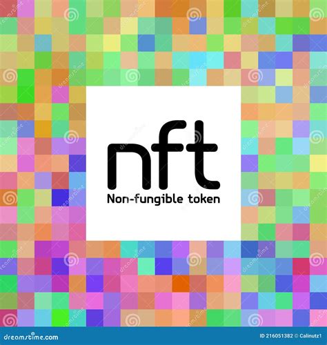 Nft Non Fungible Token Logo Header Banner Vector Illustration Digital