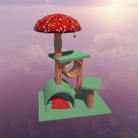 mushroom cat tree