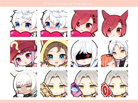 Ffxiv Emote Set Etsy