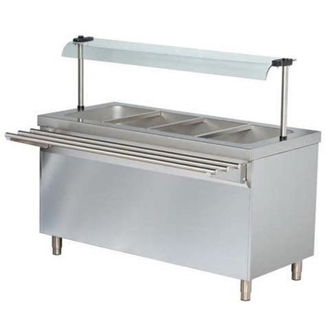 Rectangular Stainless Steel Bain Marie Counter For Restaurant Rs 32000