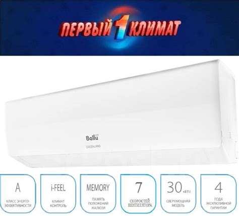 Кондиционер Ballu Greenland BSGR-24HN1 70м2 ДЛЯ Больших Помещений ...