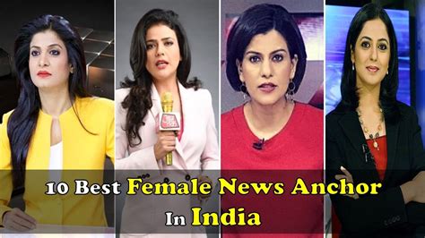 10 Best Female News Anchors In India सर्वश्रेष्ठ महिला समाचार एंकर Youtube