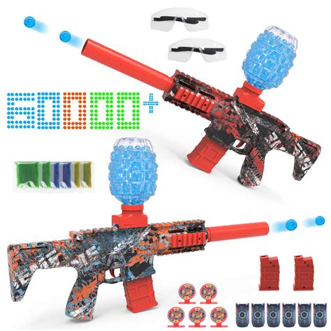 Buy 2 Pack Gel Ball Blasters Full Auto Electric Splatter Ball Toy 12