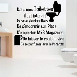 Amazon Fr Sticker Pour Les Toilettes