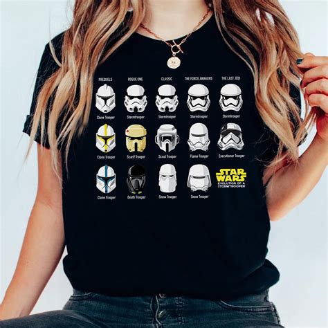 Star Wars Saga Guide Evolution Of A Stormtrooper Shirt Etsy