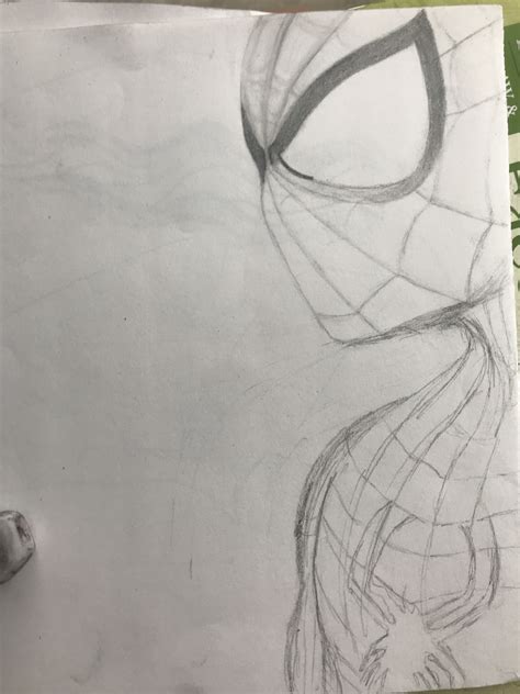 Spider Man Pencil Sketch