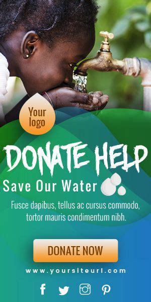 C34 Ngo Charity Banners Html5 Ad Gwd And Psd Charity Water Poster