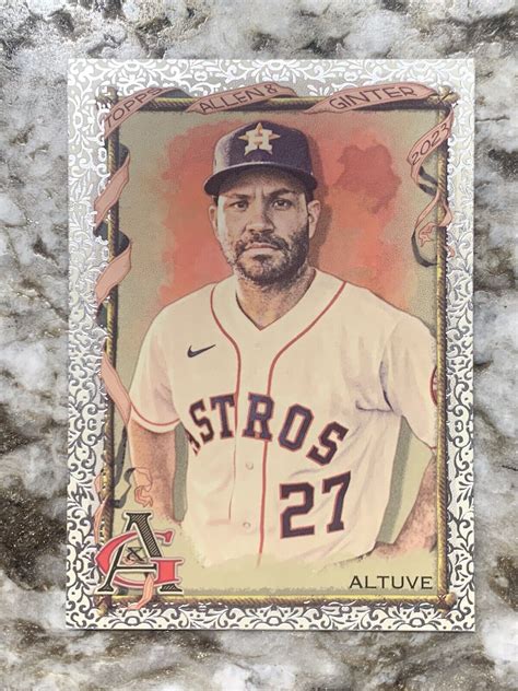 Allen Ginter Jose Altuve Foil Filigree No Houston Astros Ebay